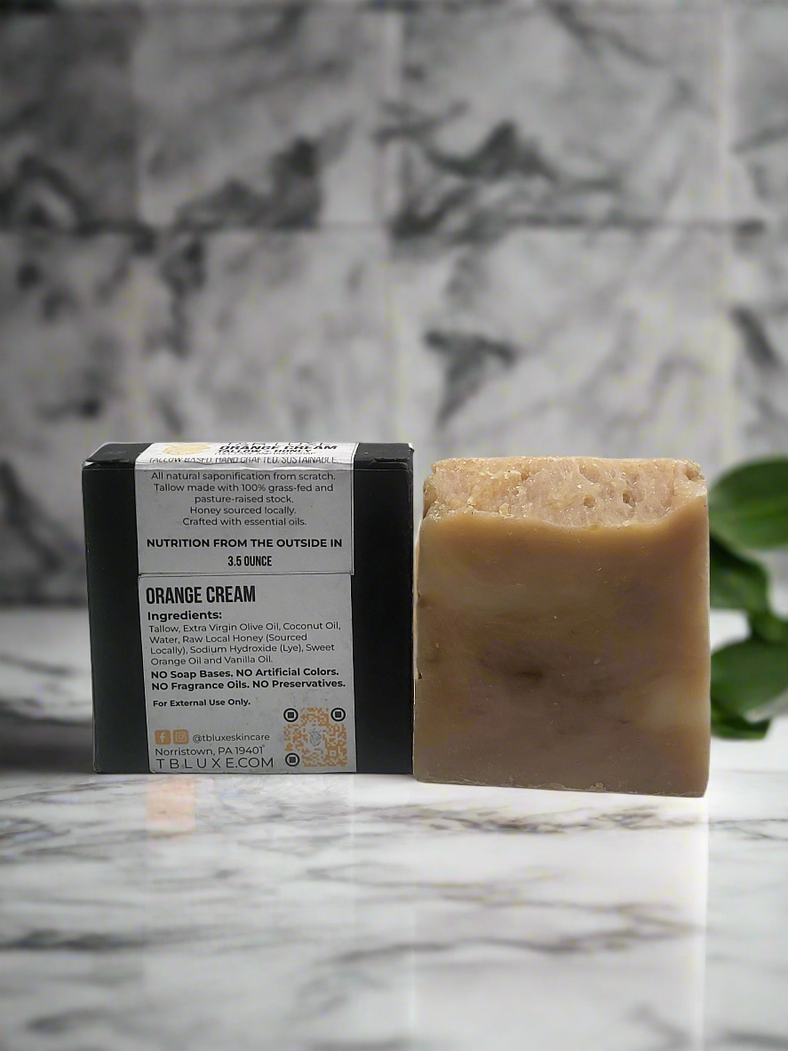 T&B Luxe Orange Cream Tallow and Honey Soap