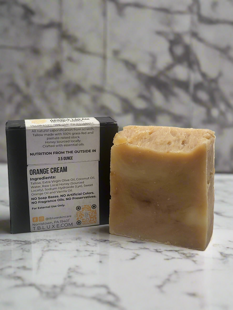 T&B Luxe Orange Cream Tallow and Honey Soap